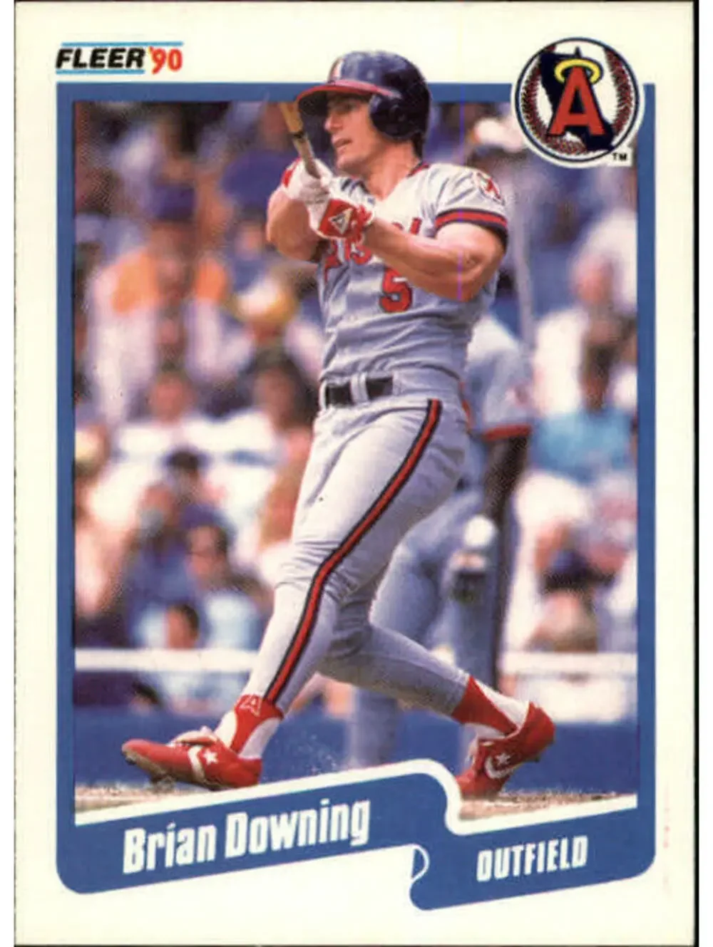 1990 Brian Downing Fleer Baseball Card #130